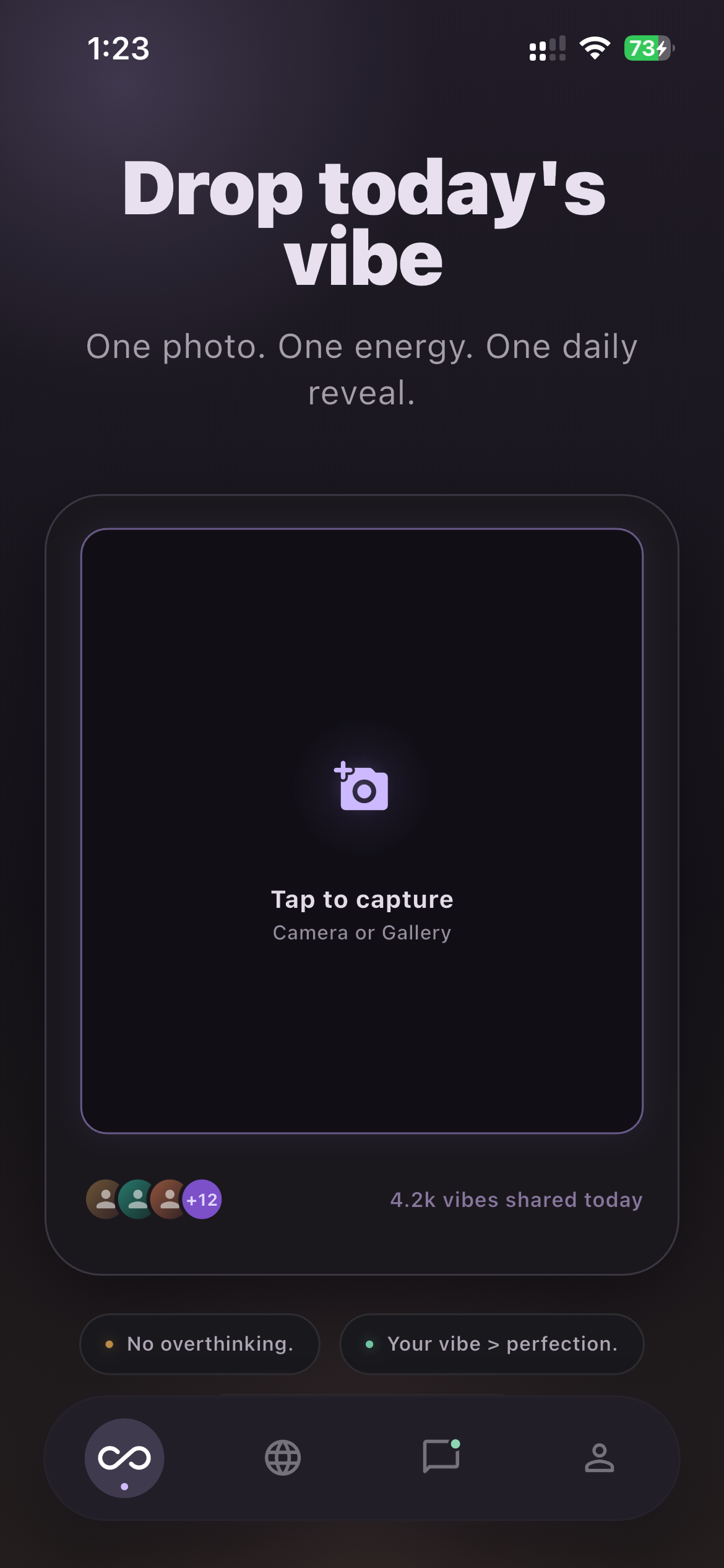 Lore vibe upload screen